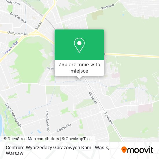 Mapa Centrum Wyprzedaży Garażowych Kamil Wąsik