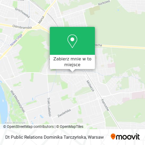 Mapa Dt Public Relations Dominika Tarczyńska