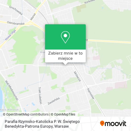 Mapa Parafia Rzymsko-Katolicka P. W. Świętego Benedykta-Patrona Europy