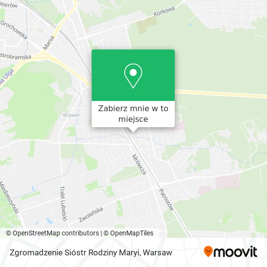 Mapa Zgromadzenie Sióstr Rodziny Maryi