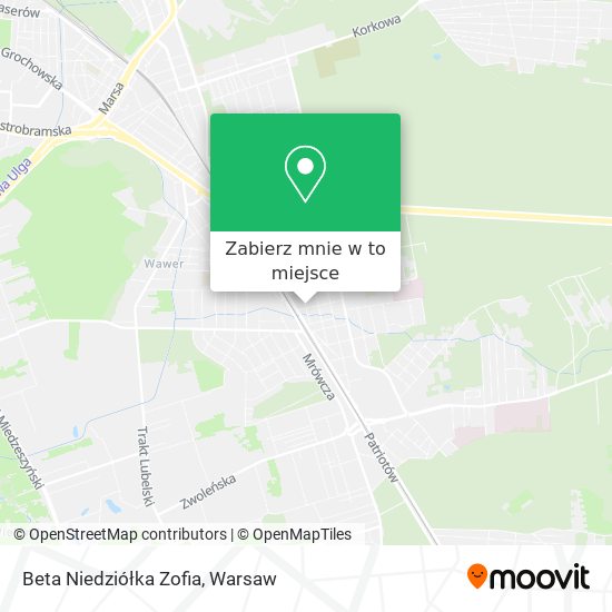 Mapa Beta Niedziółka Zofia