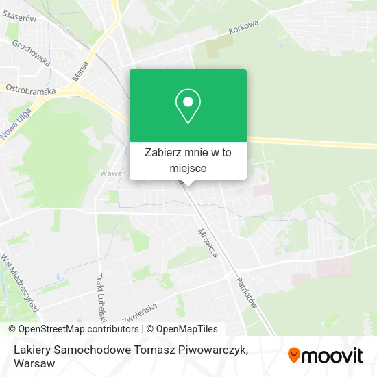 Mapa Lakiery Samochodowe Tomasz Piwowarczyk