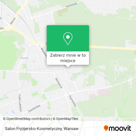 Mapa Salon Fryzjersko-Kosmetyczny