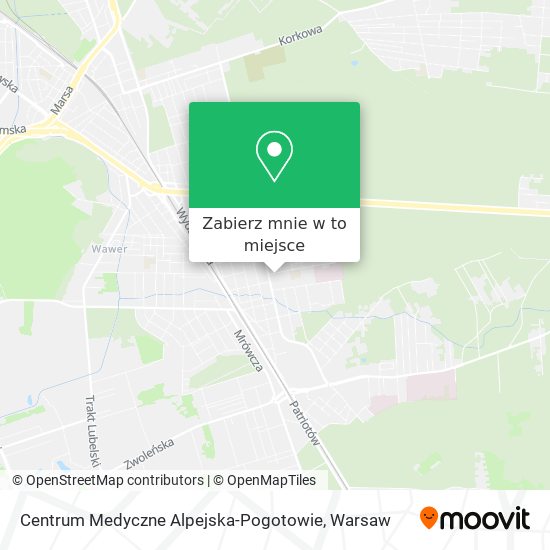 Mapa Centrum Medyczne Alpejska-Pogotowie