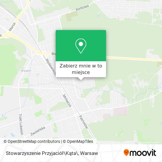 Mapa Stowarzyszenie Przyjaciół\Kąta\