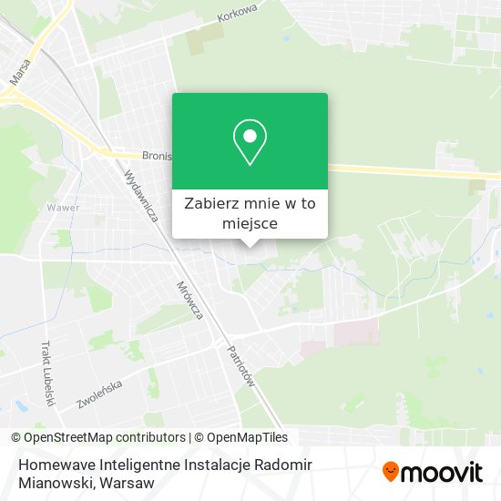 Mapa Homewave Inteligentne Instalacje Radomir Mianowski