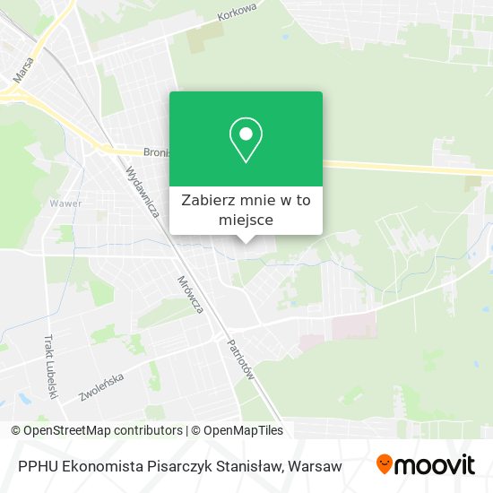 Mapa PPHU Ekonomista Pisarczyk Stanisław