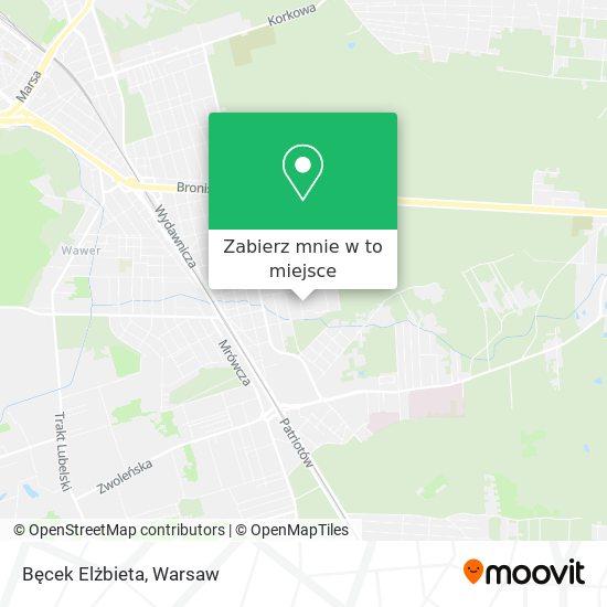 Mapa Bęcek Elżbieta