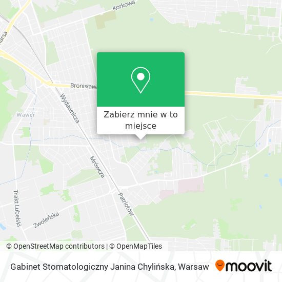 Mapa Gabinet Stomatologiczny Janina Chylińska