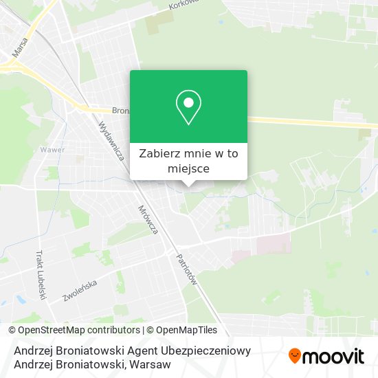 Mapa Andrzej Broniatowski Agent Ubezpieczeniowy Andrzej Broniatowski