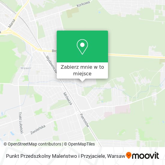 Mapa Punkt Przedszkolny Maleństwo i Przyjaciele