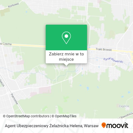 Mapa Agent Ubezpieczeniowy Żelaźnicka Helena