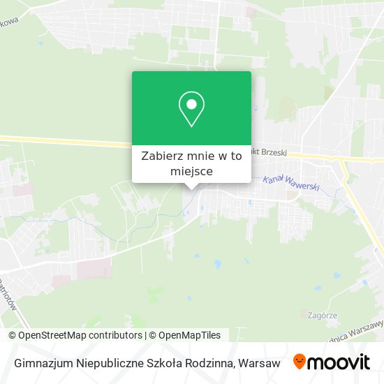 Mapa Gimnazjum Niepubliczne Szkoła Rodzinna