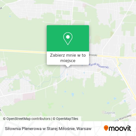 Mapa Siłownia Plenerowa w Starej Miłośnie