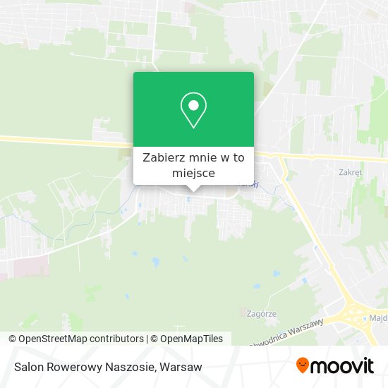 Mapa Salon Rowerowy Naszosie