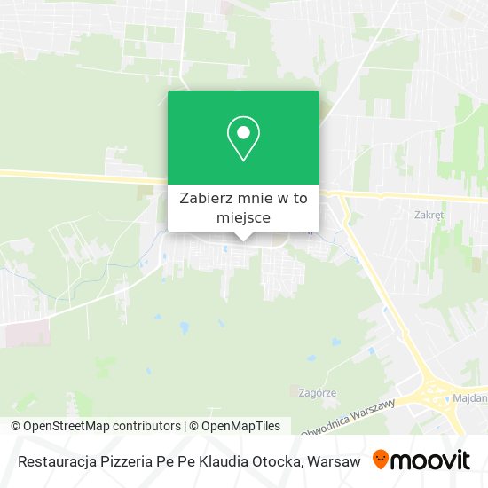 Mapa Restauracja Pizzeria Pe Pe Klaudia Otocka