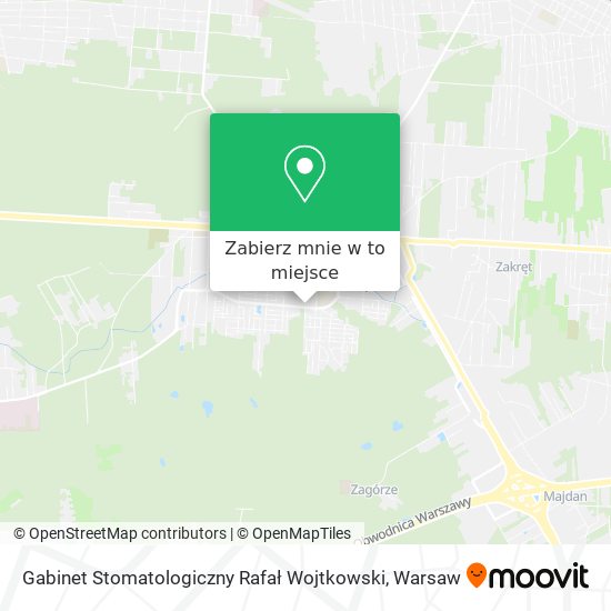 Mapa Gabinet Stomatologiczny Rafał Wojtkowski