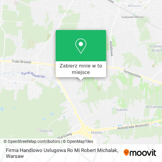 Mapa Firma Handlowo Usługowa Ro Mi Robert Michalak