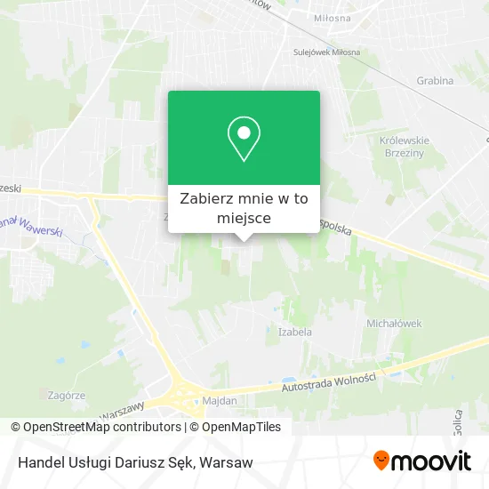 Mapa Handel Usługi Dariusz Sęk
