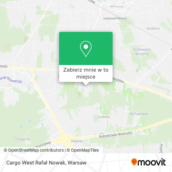 Mapa Cargo West Rafał Nowak