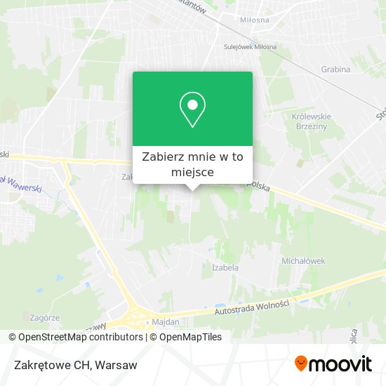 Mapa Zakrętowe CH