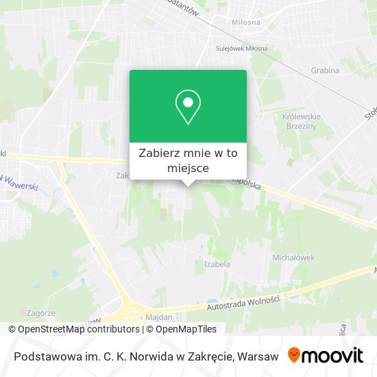 Mapa Podstawowa im. C. K. Norwida w Zakręcie