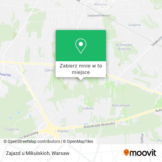 Mapa Zajazd u Mikulskich