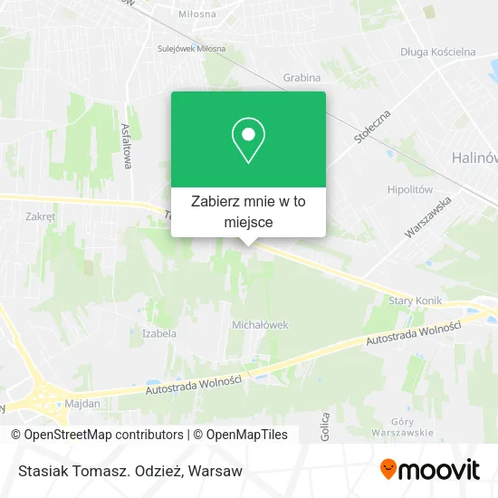 Mapa Stasiak Tomasz. Odzież