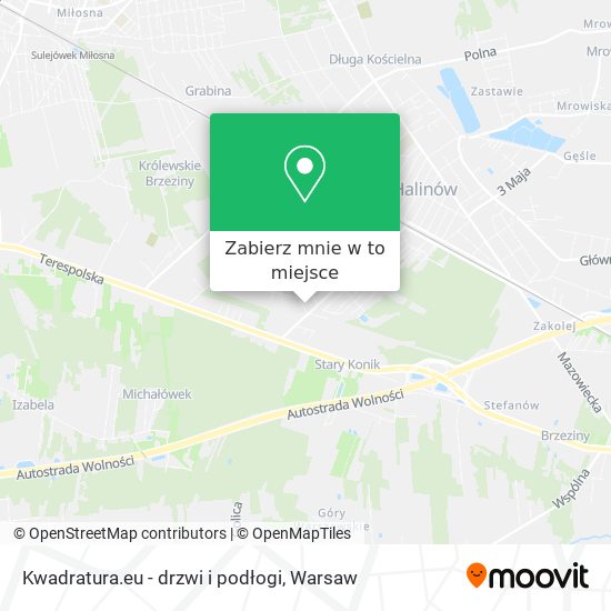 Mapa Kwadratura.eu - drzwi i podłogi