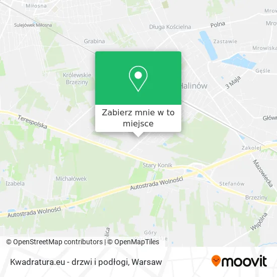 Mapa Kwadratura.eu - drzwi i podłogi