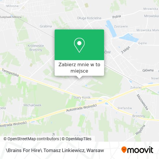 Mapa \Brains For Hire\ Tomasz Linkiewicz