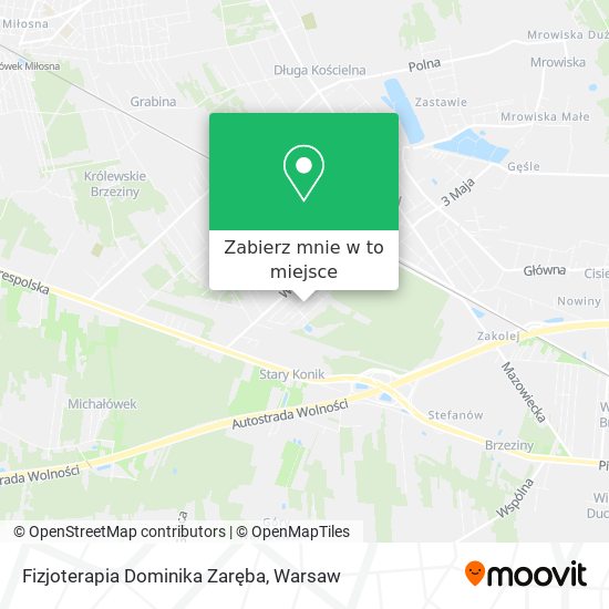 Mapa Fizjoterapia Dominika Zaręba