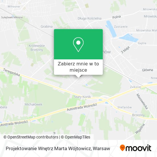 Mapa Projektowanie Wnętrz Marta Wójtowicz