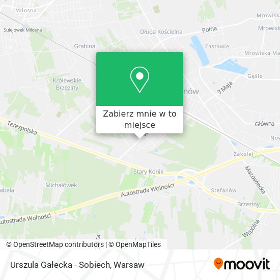 Mapa Urszula Gałecka - Sobiech