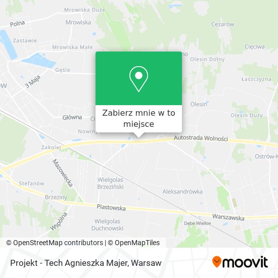 Mapa Projekt - Tech Agnieszka Majer