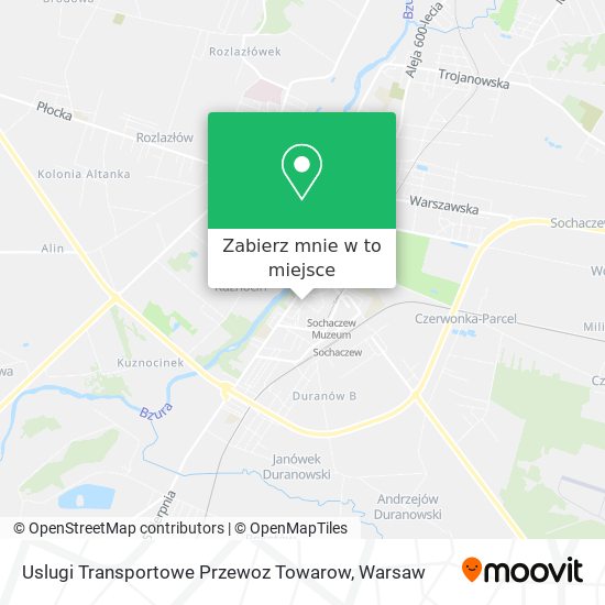 Mapa Uslugi Transportowe Przewoz Towarow