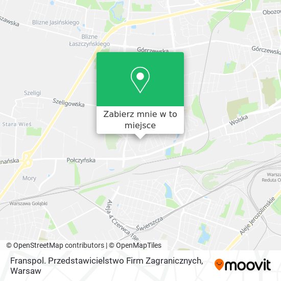 Mapa Franspol. Przedstawicielstwo Firm Zagranicznych