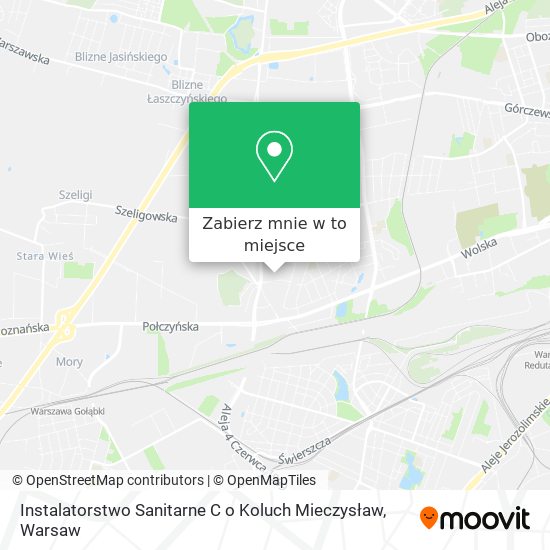 Mapa Instalatorstwo Sanitarne C o Koluch Mieczysław