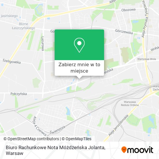 Mapa Biuro Rachunkowe Nota Móżdżeńska Jolanta