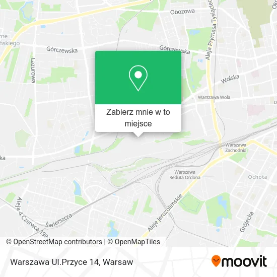 Mapa Warszawa Ul.Przyce 14