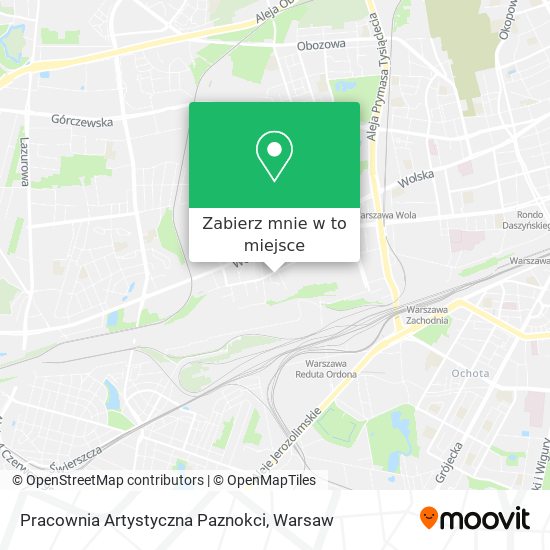 Mapa Pracownia Artystyczna Paznokci