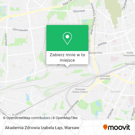 Mapa Akademia Zdrowia Izabela Łajs