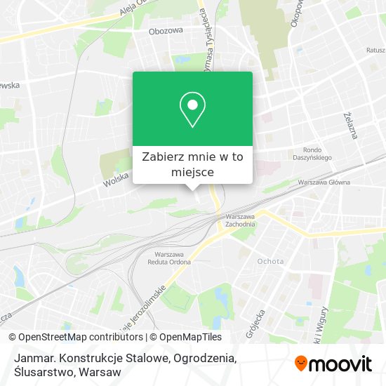 Mapa Janmar. Konstrukcje Stalowe, Ogrodzenia, Ślusarstwo