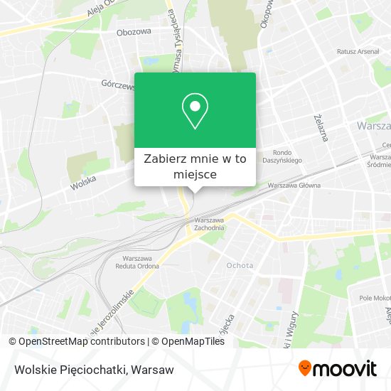 Mapa Wolskie Pięciochatki