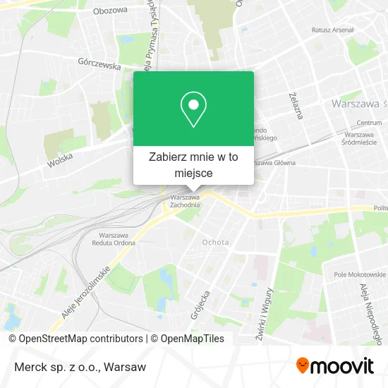 Mapa Merck sp. z o.o.