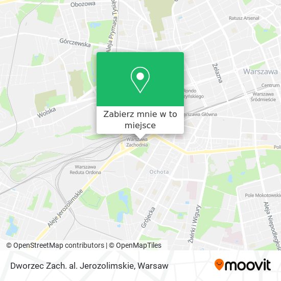 Mapa Dworzec Zach. al. Jerozolimskie