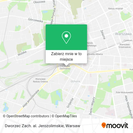 Mapa Dworzec Zach. al. Jerozolimskie