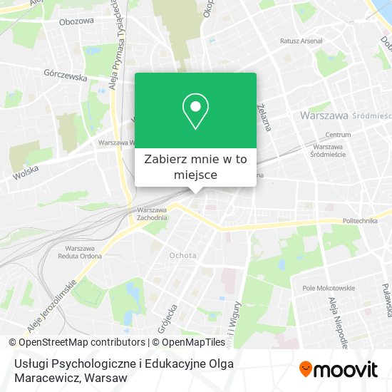 Mapa Usługi Psychologiczne i Edukacyjne Olga Maracewicz