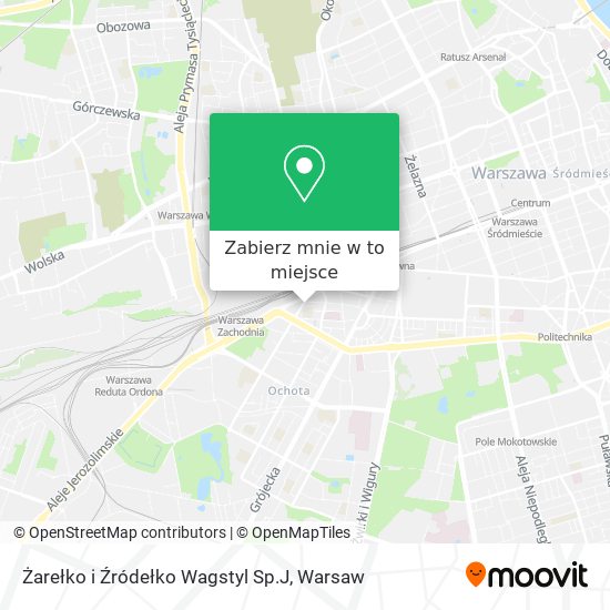 Mapa Żarełko i Źródełko Wagstyl Sp.J