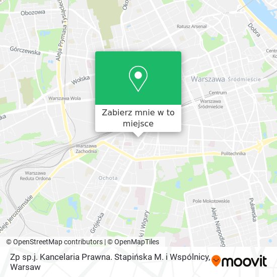 Mapa Zp sp.j. Kancelaria Prawna. Stapińska M. i Wspólnicy